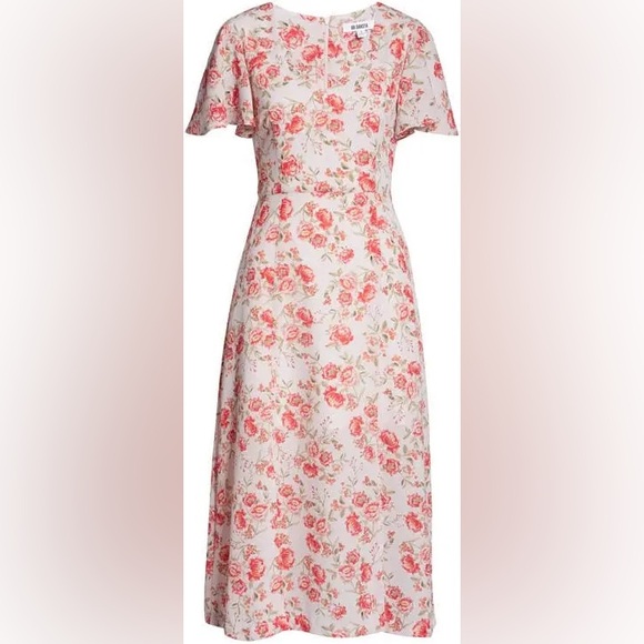 NWT BB Dakota by Steve Madden "Fairy Rose" Midi Dress - Picture 5 of 13